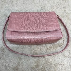 Liz Claiborne Pink Snake Skin Print Purse